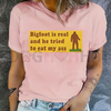 "Bigfoot Is Real" Funny Meme Shirt by Dog Mom Hat