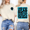 "Not Right in the Head" Funny Sarcastic T-Shirt - Retro Wavy Lettering Graphic Tee, Cute Sarcasm Humor Shirt, Trendy Aesthetic Casual Top, Mental Health Humor Apparel, Witty Sassy Graphic Tee