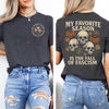My Favorite Season Is The Fall of Fascism" T-Shirt – Anti-Fascist Political Statement Tee by Dog Mom Hat