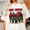 Merry Creepmas T-Shirt – Chibi Christmas & Halloween Movie Characters Tee, Unisex Holiday Cotton Top by Dog Mom Hat