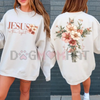 "Jesus is the Light" Christian Faith Crewneck Sweatshirt by Dog Mom Hat