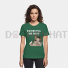 "I'm Trying My Best" Funny Crying Cat Meme T-Shirt by Dog Mom Hat