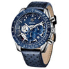 New Men Luxury Watches Leather Strap Waterproof Sport Quartz Chronograph Military Watch Men Clock by Stevvex