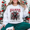 Krampus Is Coming To Town Sweatshirt – Gothic Christmas Shirt by Dog Mom Hat