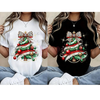 Christmas Tree Print Women's T-Shirt by Dog Mom Hat