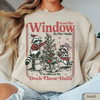 "I'm About To Deck These Halls" Funny Sweatshirt – Raccoon Christmas Tree Graphic by Dog Mom Hat