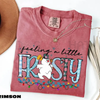 Feeling A Little Frosty' Comfort Colors® T-shirt – Cute Snowman Tee by Dog Mom Hat