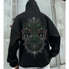 Norse Mythology Graphic Hoodie – Viking Destiny Gods Pullover by Dog Mom Hat