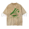 "Girls Will Be Girls" Oversize Unisex Washed T-Shirt by Dog Mom Hat