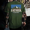 "Father Figure" Funny Dad Tee for Men – Ironic Dad Slogan Fatherhood Humor Gift by Dog Mom Hat