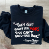 2PAC "Money For Wars" Conscious Lyric Sweater by Dog Mom Hat