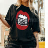 "Eat The Rich" Graphic T-Shirt - Anti-Capitalist Protest Tee, Funny Subversive Streetwear Shirt, Sarcastic Political Statement Apparel