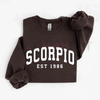 Custom Zodiac Sweatshirt with Est Year by Dog Mom Hat