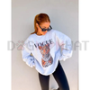 Fashion Leopard Graphic Top Sweatshirt by Dog Mom Hat