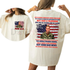 Fading Red, White & Blue Graphic Shirt – Casual Graphic Short Sleeve T-Shirt by Dog Mom Hat