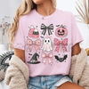 Comfort Colors® Pink Girly Bows Halloween Tee – Cute Ghost Shirt by Dog Mom Hat