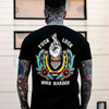 F*CK LUCK WORK HARDER T-Shirt – Hand Flowers Motivational Streetwear Graphic Tee by Dog Mom Hat