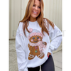 Faux-Stitch Gingerbread Christmas Sweate by Dog Mom Hat