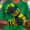 ONEKEEPER FUSION Junior Yellow & Black with Fingersaves | Semi Pro-Level German Latex | Spines Sold Separately