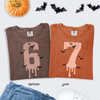6/7 Comfort Colors Couple Halloween Matching Shirt – Trendy TikTok Six Seven Meme Pumpkin Costume Tee by Dog Mom Hat