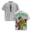 Green Ranger Power Rangers Oversized T-Shirt - Lightweight Acid Washed Tee by Dog Mom Hat