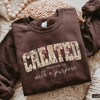 "Created with a Purpose" Floral Sweatshirt by Dog Mom Hat