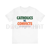 Vintage "Catholics vs. Convicts" T-Shirt – Notre Dame vs. Miami 1988 College Football Classic Tee by Dog Mom Hat