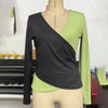 Women's Elegant V-Neck Cross Front Sweater by FitiqueFit