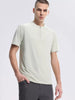 Men's Quarter Zip Short Sleeve Active T-Shirt by Simply Love