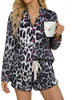 Women’s Milk Silk Leopard Print Pajama Set by FitiqueFit