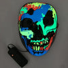 LED Mask Luminous Glowing Halloween Party Mask Neon EL Mask Halloween Cosplay Mask by My Store