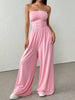 High-Waist Wide-Leg Pants & Tube Top Set – 6 Colors, S–2XL by FitiqueFit