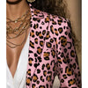 Women's Pink Leopard Blazer by FitiqueFit