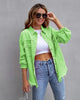 Fashion Ripped Shirt Jacket Female by FitiqueFit