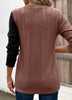 Color Block Ribbed Knit T-Shirt by Simply Love