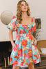 Printed New Summer Lady Smocked Puff Sleeve Mini Dress - Chic & Playful Dress For Girls with Ruffled Details and Feminine Fit by Stevvex