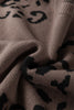 Camel Asymmetric Leopard Print Detail Drop Shoulder Sweater by Wild and Free Boutique