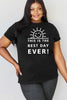 Simply Love Full Size THIS IS THE BEST DAY EVER! Graphic Cotton T-Shirt by Simply Love