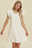 Double Take Full Size Ruffled V-Neck Cap Sleeve Dress – Ruffled V-Neck Dress, Cap Sleeve Dress, Elegant Ruffled Dress, Flattering V-Neck Dress, Stylish Full-Size Dress, Comfortable Ruffle Dress, Chic Cap Sleeve Dress by Stevvex
