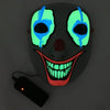 LED Mask Luminous Glowing Halloween Party Mask Neon EL Mask Halloween Cosplay Mask by My Store