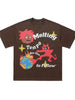 Men's Graphic Round Neck Oversized T-Shirt by Simply Love