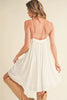 Ruched Plunge Mini Cami Dress For Women – Flattering & Chic with Plunging Neckline and Fitted Design by Stevvex