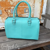 Cowhide Turquoise Concho Speedy Bag by Neon Spur