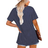 Women's Round Neck Short Sleeve T-Shirt, Summer Casual Tee by FitiqueFit