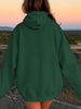 Drawstring Dropped Shoulder Hoodie