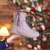 Women’s Plush Snow Boots – Waterproof Side-Zip Winter Boots by FitiqueFit