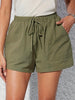 New Summer Cotton-linen Shorts With Pockets In Solid Colors by My Store