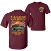 Retro Alligator Alcatraz T-Shirt – Funny Florida Everglades Double-Sided Tee, Southern Swamp Humor Shirt for Men & Women by Dog Mom Hat