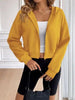 Relaxed Minimalist Zip-Up Dropped Shoulder Hooded Jacket Casual & Comfortable Lightweight Outerwear by Stevvex