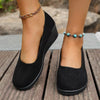 Wedge Heel Slip-On Loafers by FitiqueFit
